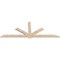 Ekena Millwork Kennewick Smooth Timber Gable Bracket, Douglas Fir, 108"W x 40"H x 1 1/2"D x 5 1/2"F, 9/12 Pitch GBW108X40X0206KEN00SDF - alternate 2